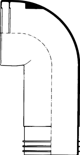 Closet afvoerbocht 301A (Wisa)